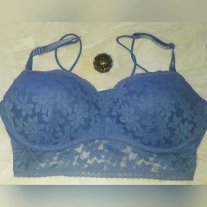 🔥Pink - Victoria's Secret Blue Bralette/bra Push - up